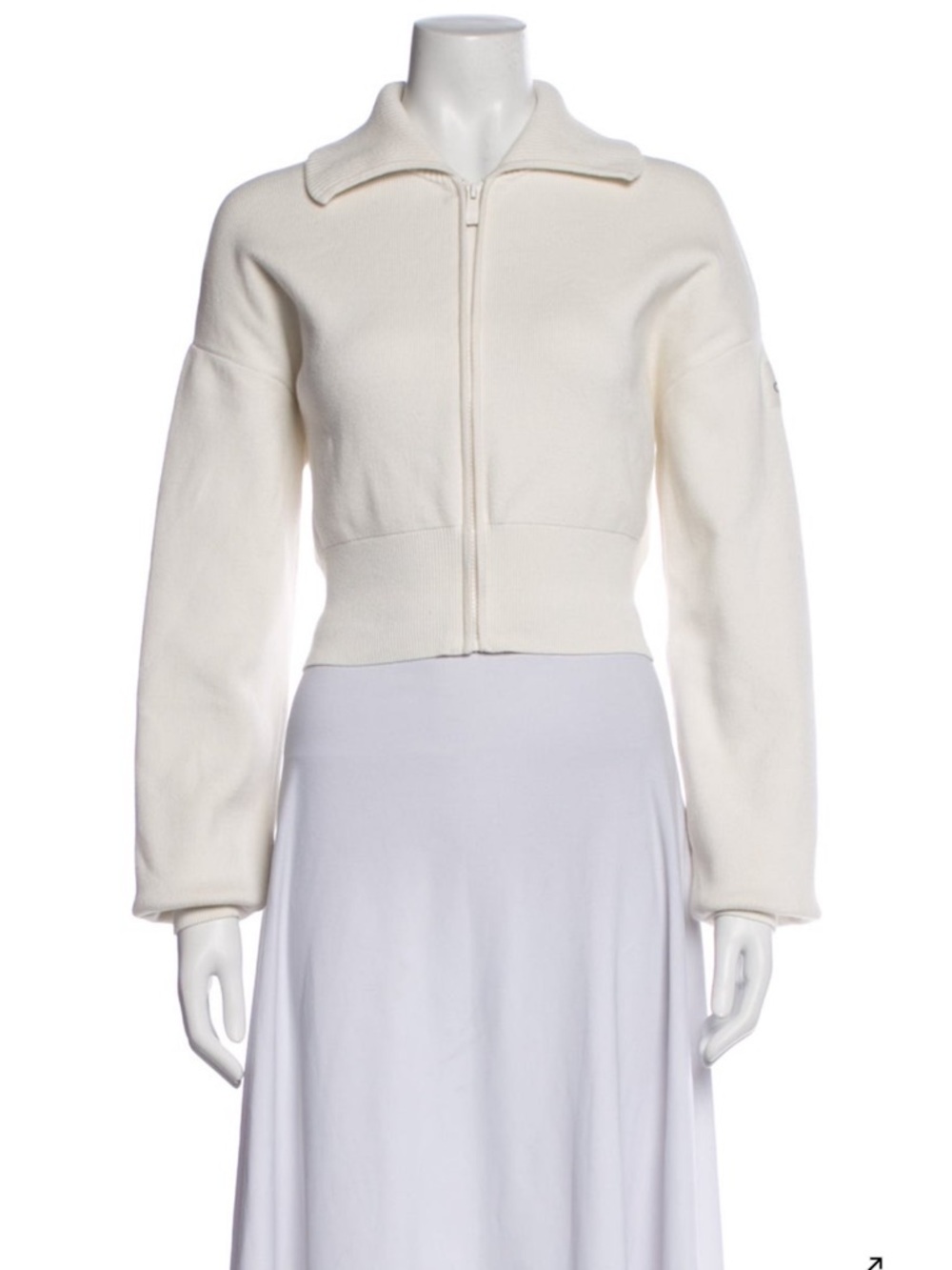ALO YOGA Scholar Knit Cropped Full Zip Jacket